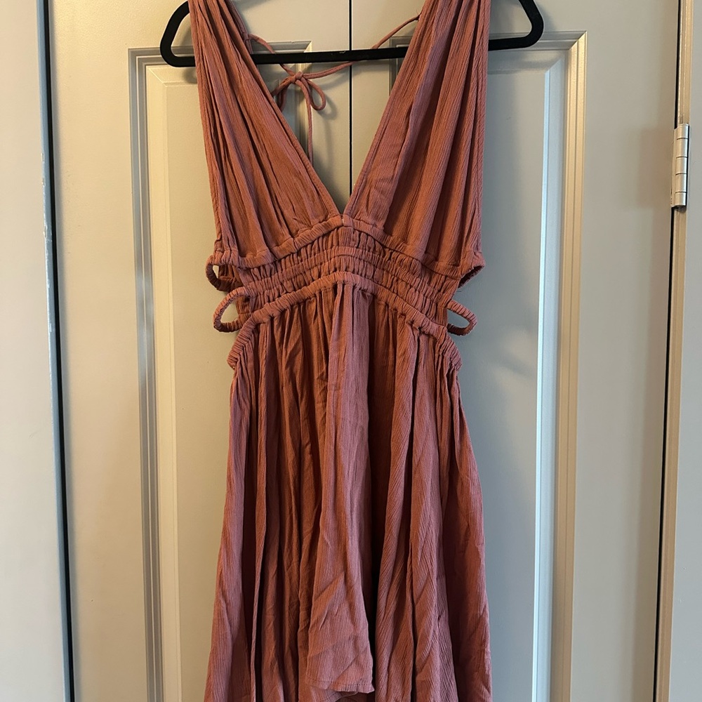 indulge Dusty Rose Mini Dress